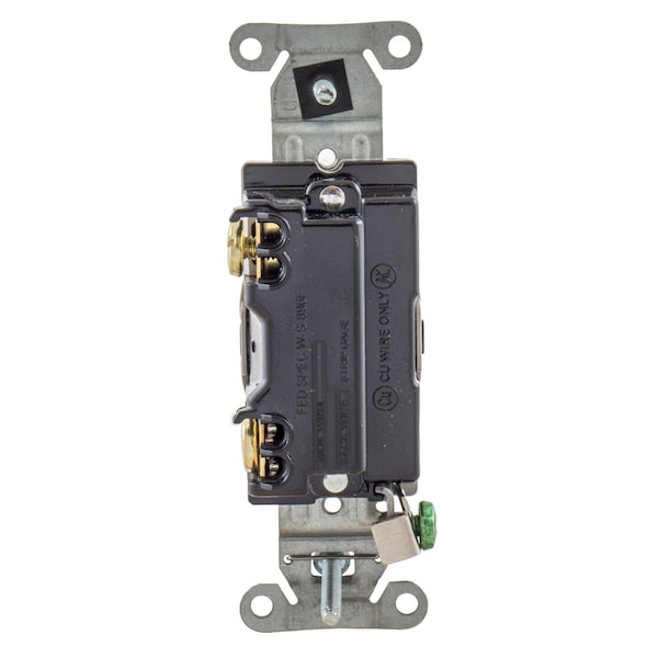 Hubbell Toggle Wall Switch, 1 Pole, 1 hp, 20 A, 14 AWG to 10 AWG, 120/277V AC, Screw Terminals, White - CSB120W