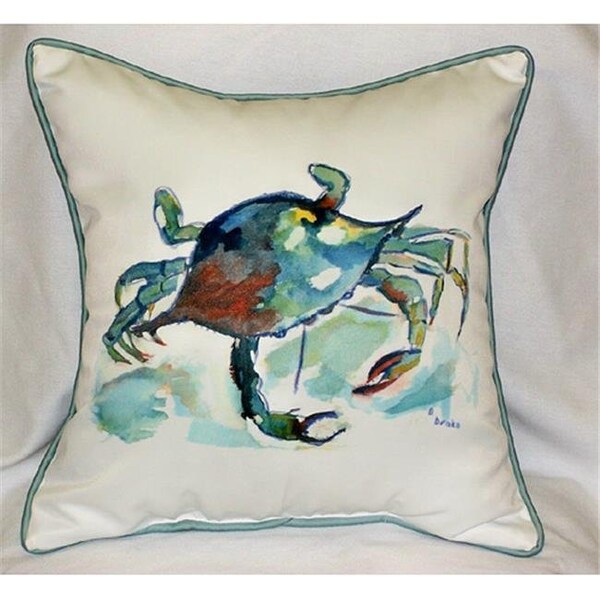Betsy Drake Betsy Drake HJ105 Betsy's Crab Art Only Pillow 18x18 - HJ105
