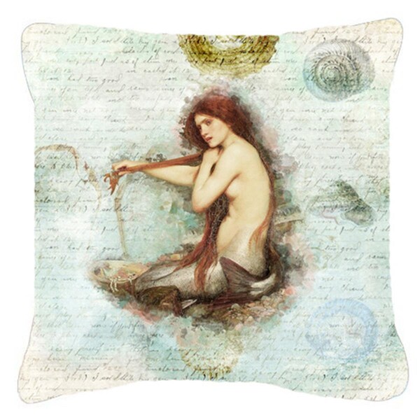 Jensendistributionservices 18 x 18 in. Mermaids And Mermen Indoor & Outdoor Fabric Decorative Pillow - MI2556638