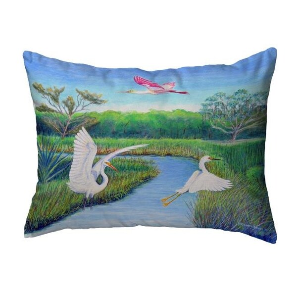 Betsy Drake Betsy Drake NC1105 16 x 20 in. Marsh Wings No Cord Pillow - NC1105