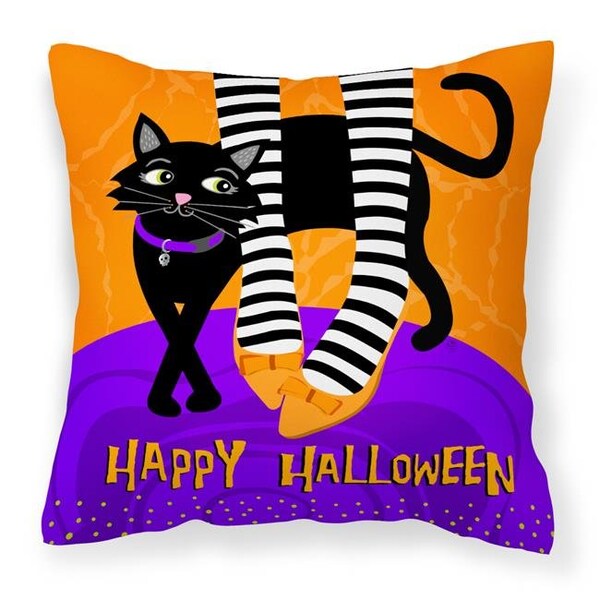 Carolines Treasures Carolines Treasures VHA3038PW1818 Halloween Witches Feet Fabric Decorative Pillow - VHA3038PW1818
