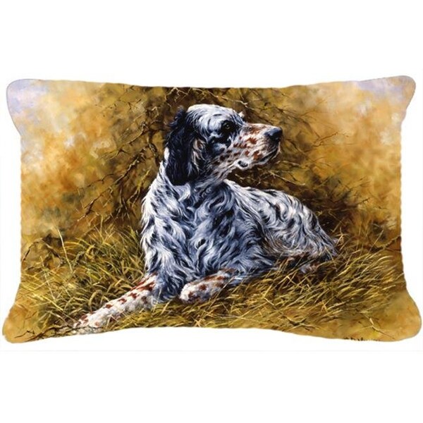 Carolines Treasures Carolines Treasures HMHE0007PW1216 English Setter by Michael Herring Fabric Decorative Pillow - HMHE0007PW1216