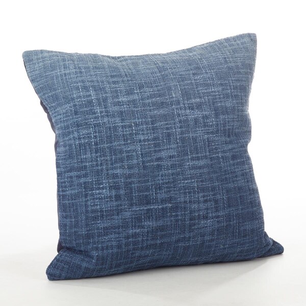 Rlm Distribution SARO  20 in. Ombre Design Down Filled Cotton Throw Pillow  Navy Blue - HO2657466