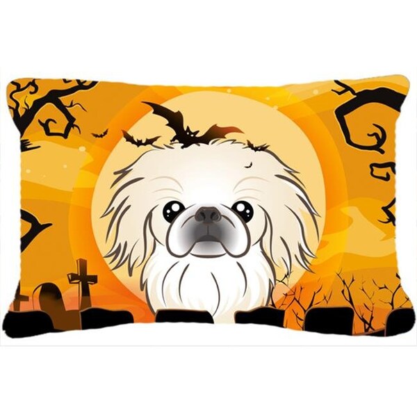 Carolines Treasures Carolines Treasures BB1779PW1216 Halloween Pekingese Fabric Decorative Pillow - BB1779PW1216