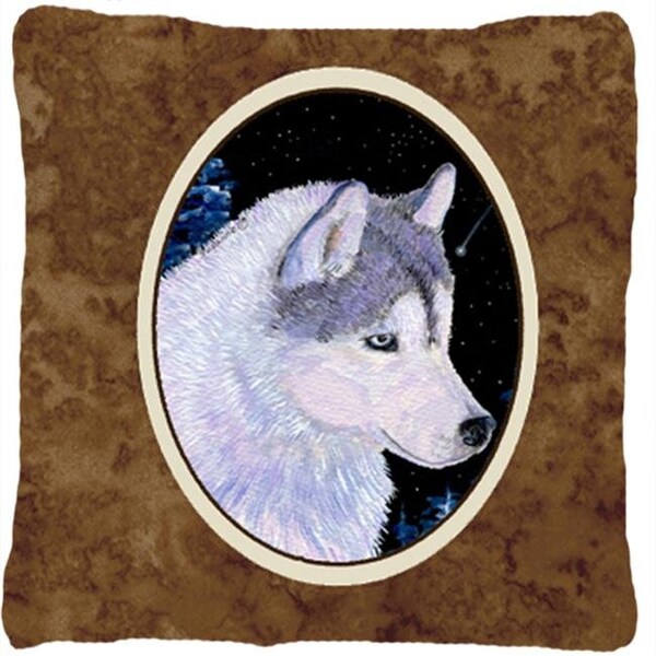 Carolines Treasures Carolines Treasures SS8617PW1414 Siberian Husky Decorative Fabric Pillow - 14 x 14 in. - SS8617PW1414