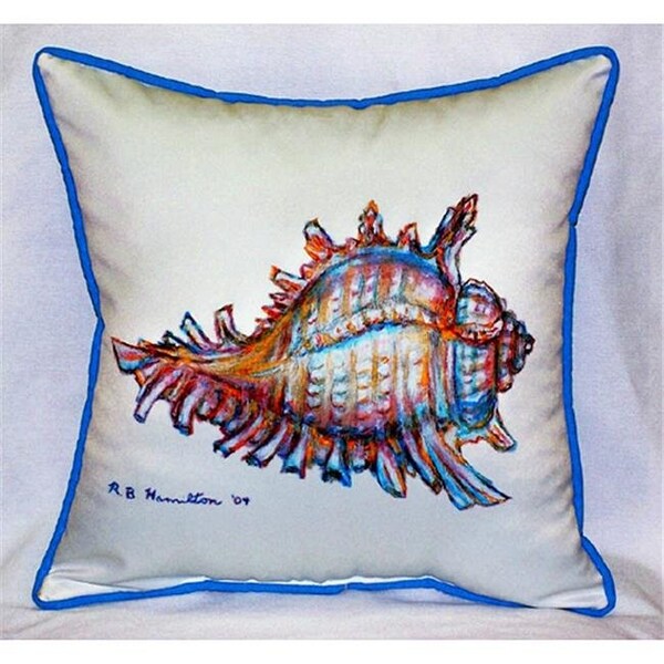 Betsy Drake Betsy Drake HJ094 Conch Art Only Pillow 18"x18" - HJ094