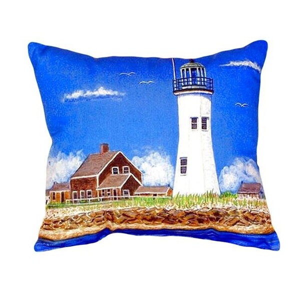 Betsy Drake Betsy Drake NC743 16 x 20 in. Scituate Ma Lighthouse No Cord Pillow - NC743