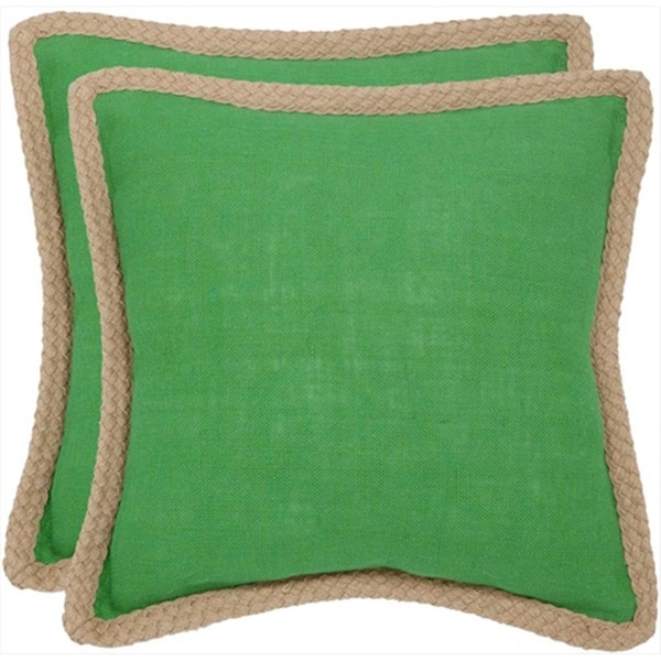 Flowers First Sweet Sorona 18-Inch Green Decorative Pillows, Set Of 2 - FL1868132