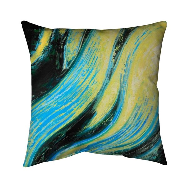 Fondo 20 x 20 in. Wavy Magical Liquid-Double Sided Print Indoor Pillow - FO2793206