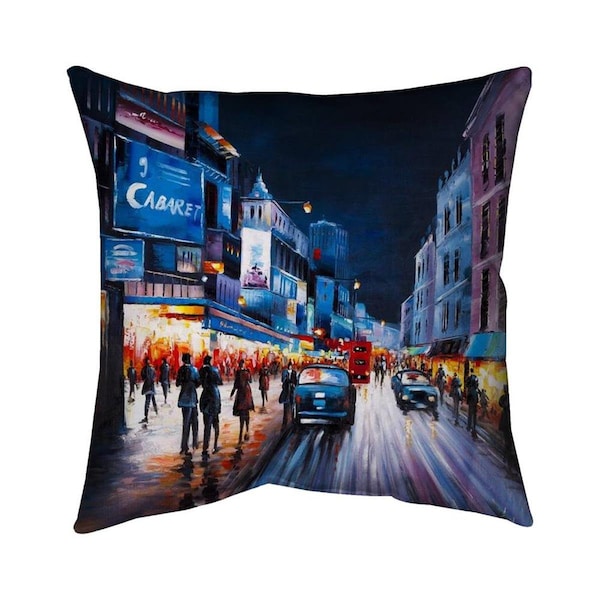 Fondo 26 x 26 in. Cabaret Evening-Double Sided Print Indoor Pillow - FO3342233