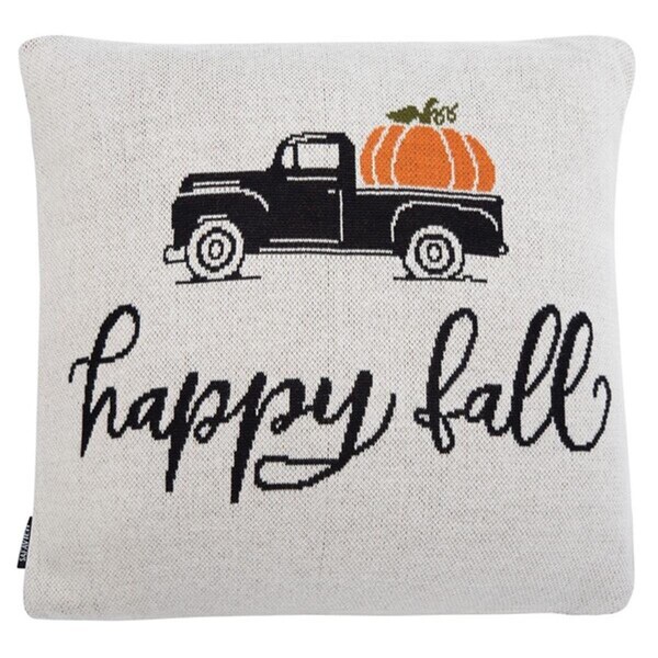 Safavieh Fall Truck Pillow, Beige - HOL3208A-1818