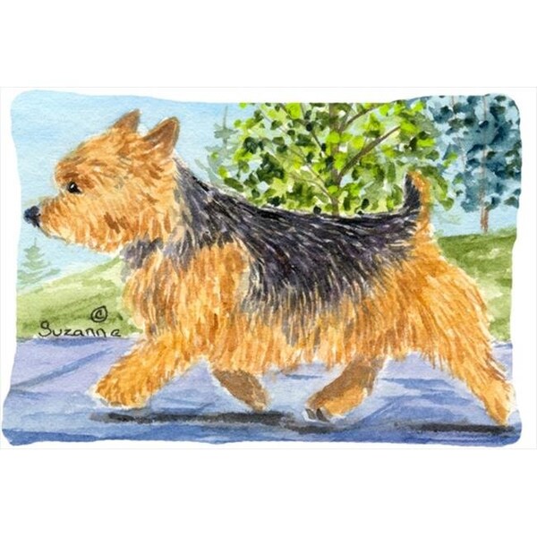 Carolines Treasures Carolines Treasures SS8879PW1216 Norwich Terrier Indoor & Outdoor Decorative Fabric Pillow - 12 x 16 in. - SS8879PW1216