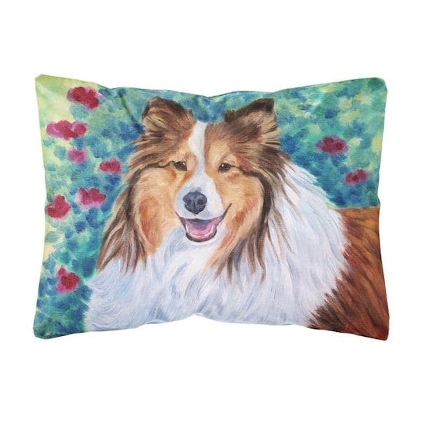 Carolines Treasures Carolines Treasures 7424PW1216 Sheltie Fabric Decorative Pillow - 7424PW1216