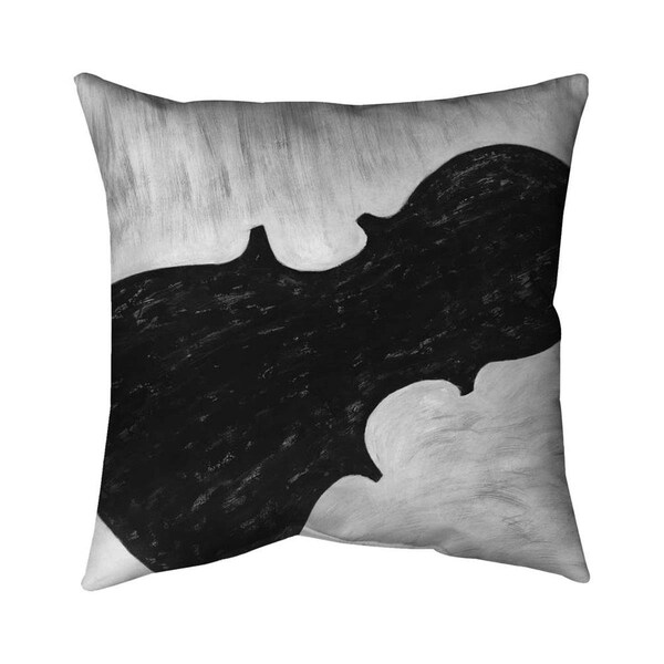 Fondo 20 x 20 in. Violin Silhouette-Double Sided Print Indoor Pillow - FO2772080