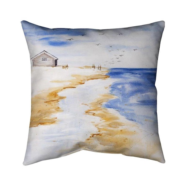 Fondo 26 x 26 in. House on the Beach-Double Sided Print Indoor Pillow - FO2772221
