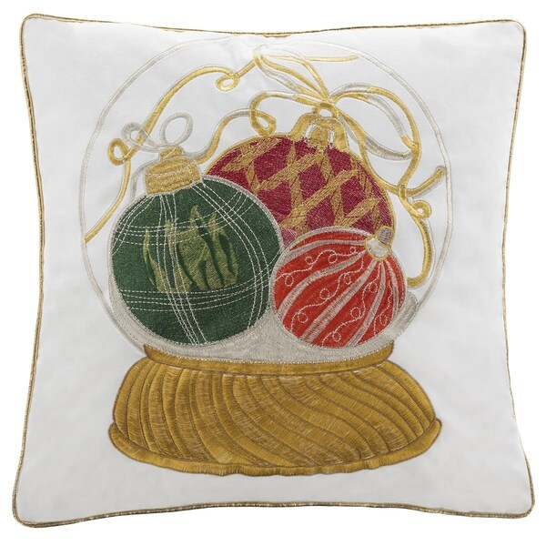 Safavieh 18 x 18 in. Wynter Throw Pillows with Assorted Holiday Poly Fill - PLS7119A-1818