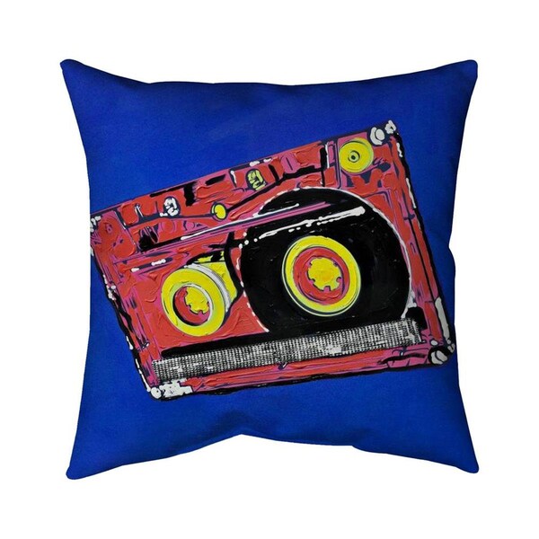 Fondo 26 x 26 in. Tape Player-Double Sided Print Indoor Pillow - FO2779688