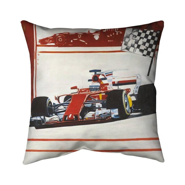 Begin Home Decor 20 x 20 in. Motorsport-Double Sided Print Indoor Pillow - 5541-2020-TR64