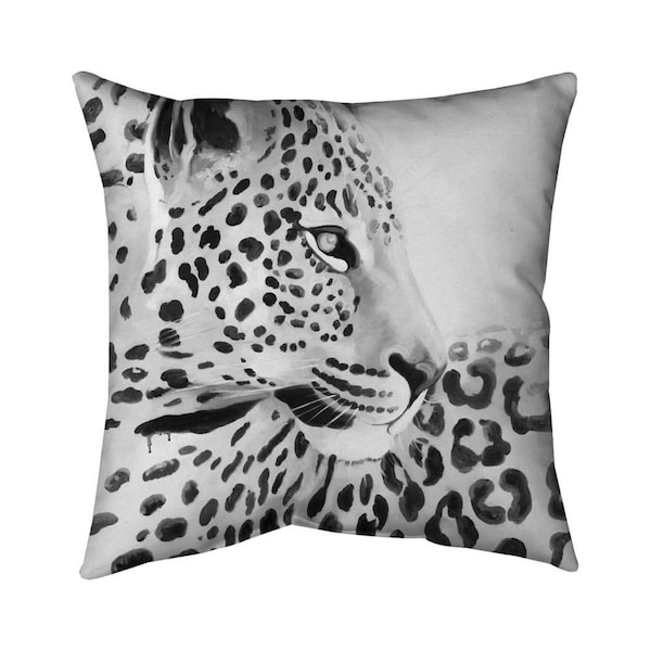 Fondo 20 x 20 in. Beautiful Leopard-Double Sided Print Indoor Pillow - FO3342236