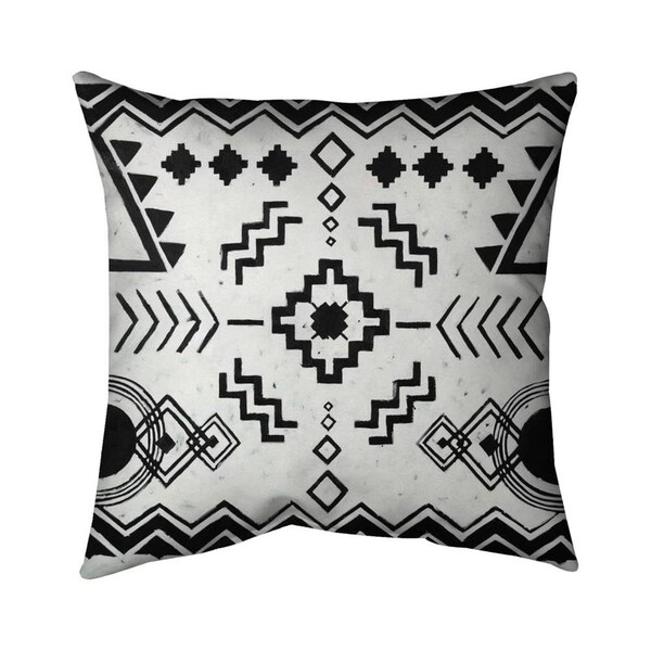 Fondo 20 x 20 in. Ethnic Patterns-Double Sided Print Indoor Pillow - FO3345388