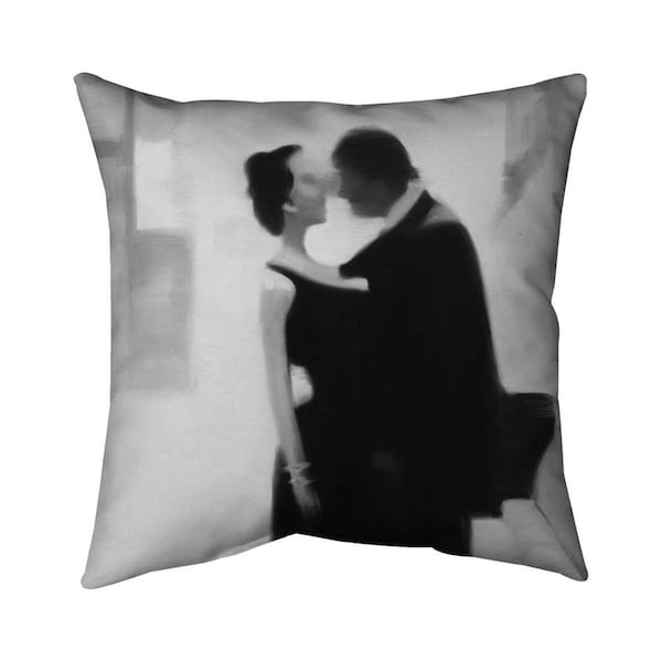 Begin Home Decor 20 x 20 in. Couple in the Street-Double Sided Print Indoor Pillow - 5541-2020-ST58