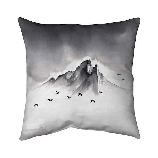 Begin Home Decor 26 x 26 in. Mountain Peak-Double Sided Print Indoor Pillow - 5541-2626-LA163