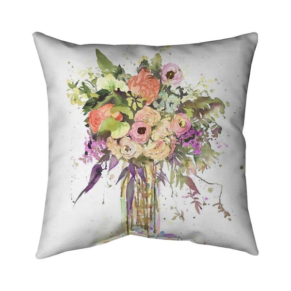 Fondo 20 x 20 in. Romantic Bouquet-Double Sided Print Indoor Pillow - FO2775271
