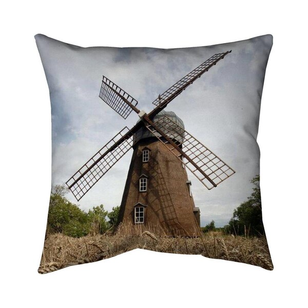 Begin Home Decor 20 x 20 in. Windmill-Double Sided Print Indoor Pillow - 5541-2020-PH5
