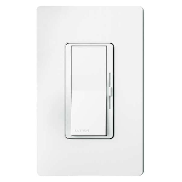 Lutron Lighting Dimmer, Slide, 1-Pole/3-Way - DVCL-153P-WH