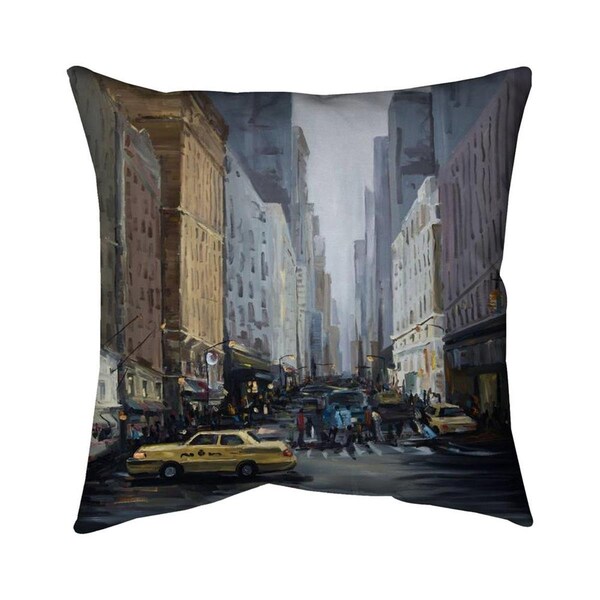 Fondo 26 x 26 in. In The City-Double Sided Print Indoor Pillow - FO2774216
