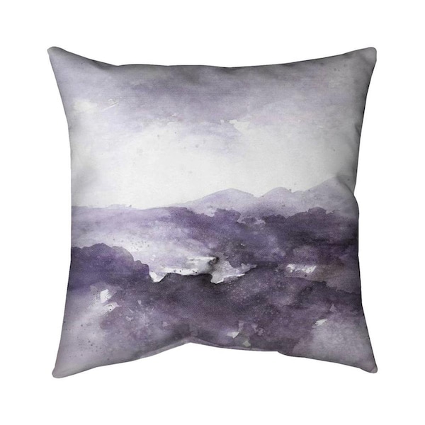 Begin Home Decor 20 x 20 in. Purple Cloud-Double Sided Print Indoor Pillow - 5541-2020-AB72