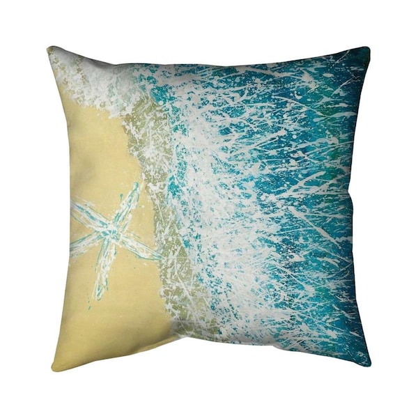 Begin Home Decor 20 x 20 in. Left Side Seastar-Double Sided Print Indoor Pillow - 5541-2020-CO80