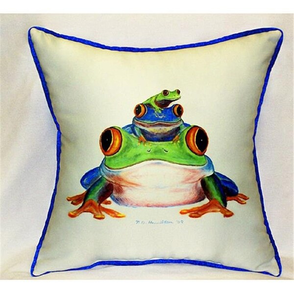 Jensendistributionservices Stacked Frogs Art Only Pillow 18"x18" - MI203022