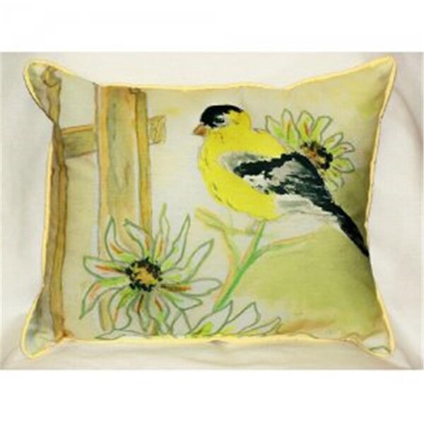 Betsy Drake Betsys Goldfinch Throw Pillow- 20 x 24 in. - ZP244
