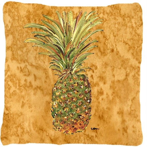 Carolines Treasures Carolines Treasures 8654PW1414 Pineapple Indoor & Outdoor Fabric Decorative Pillow - 8654PW1414