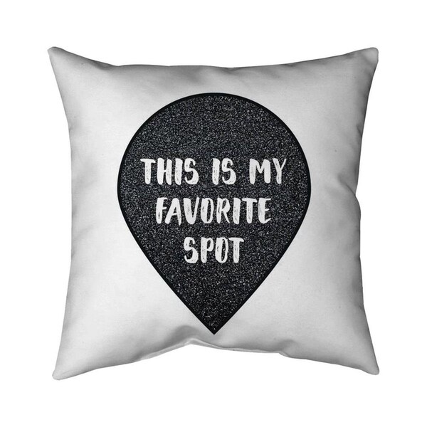 Begin Home Decor 20 x 20 in. Its My Favorite Spot-Double Sided Print Indoor Pillow - 5541-2020-QU20