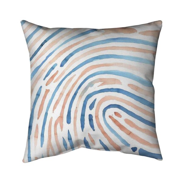 Begin Home Decor 20 x 20 in. Footprint-Double Sided Print Indoor Pillow - 5541-2020-MI111