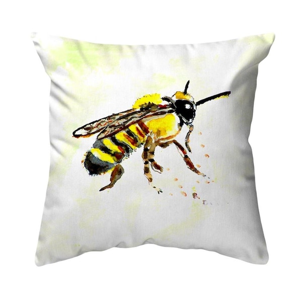 Betsy Drake 18 x 18 in. Bee No Cord Pillow - NC731B