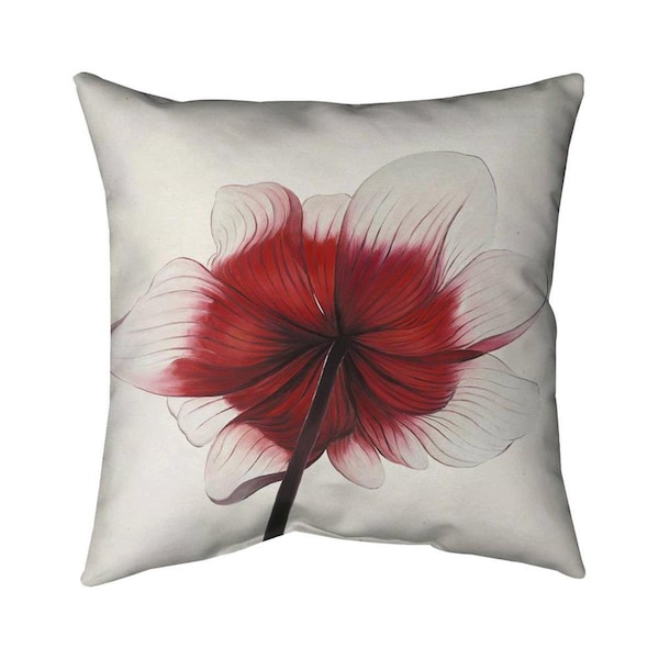 Fondo 20 x 20 in. Anemone Red Flower-Double Sided Print Indoor Pillow - FO2798607