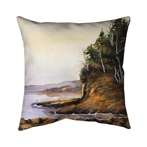 Fondo 26 x 26 in. Peaceful Lake-Double Sided Print Indoor Pillow - FO2778704