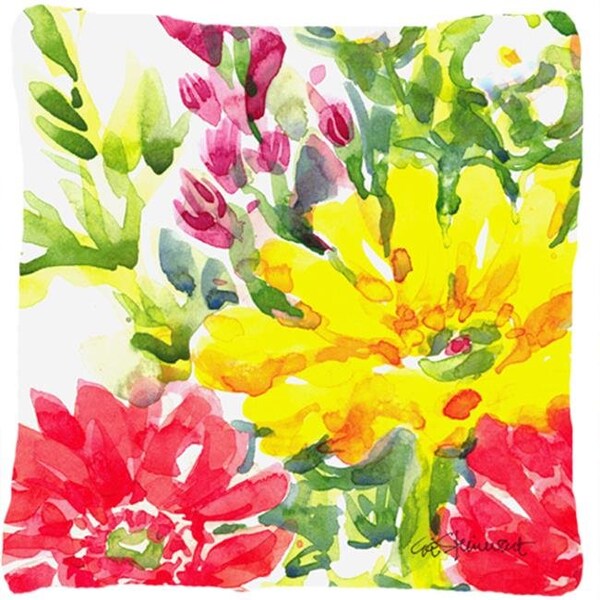 Carolines Treasures Carolines Treasures 6136PW1414 14 x 14 in. Flower Decorative Fabric Pillow - 6136PW1414