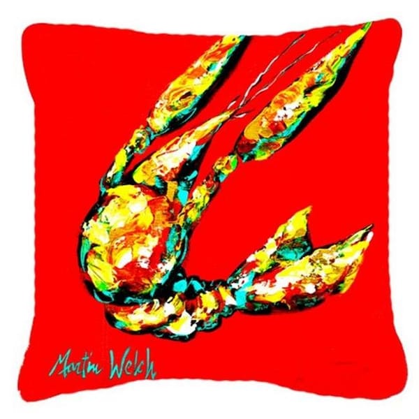 Carolines Treasures Carolines Treasures MW1146PW1414 Crawfish Move Over Canvas Fabric Decorative Pillow - MW1146PW1414