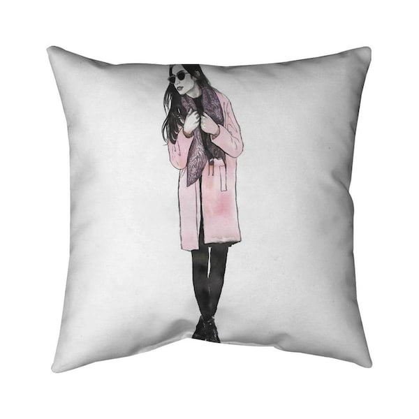 Begin Home Decor 20 x 20 in. Woman Spring Look-Double Sided Print Indoor Pillow - 5541-2020-FA42