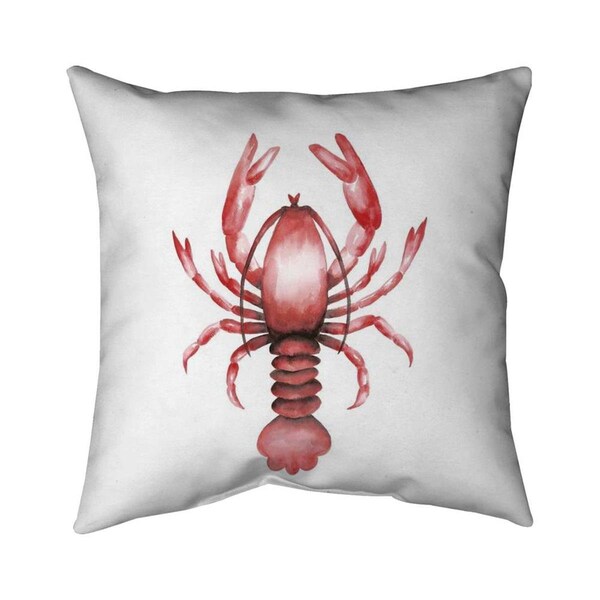 Fondo 26 x 26 in. Lobster-Double Sided Print Indoor Pillow - FO2794147