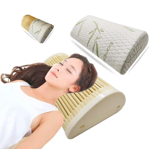 Kd Mueble Handmade Bamboo Pillow Correction Contour Summer Cool Pillow with Pillowcase - KD3282587