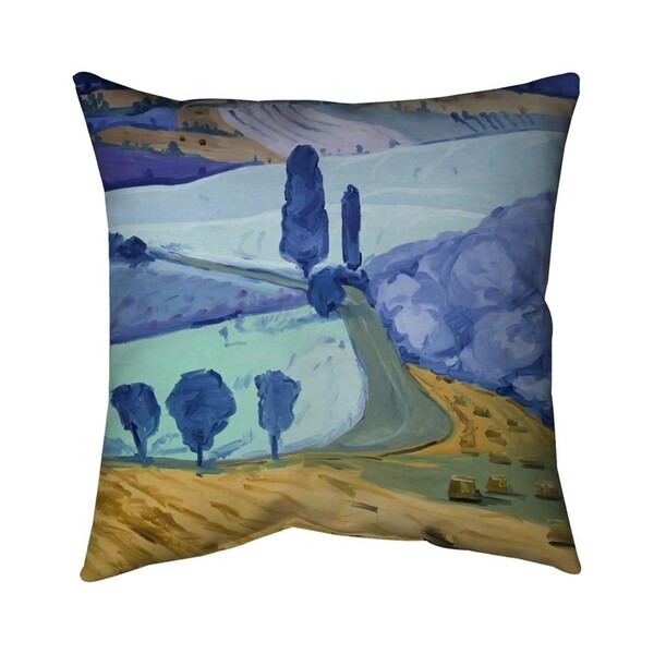 Fondo 26 x 26 in. Tuscany Field-Double Sided Print Indoor Pillow - FO2782800