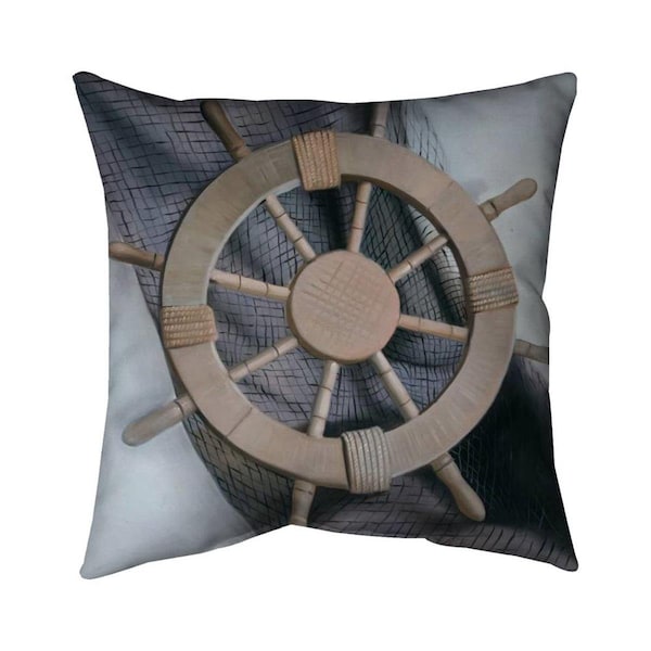 Fondo 20 x 20 in. Helm on A Fishing Net-Double Sided Print Indoor Pillow - FO2795695