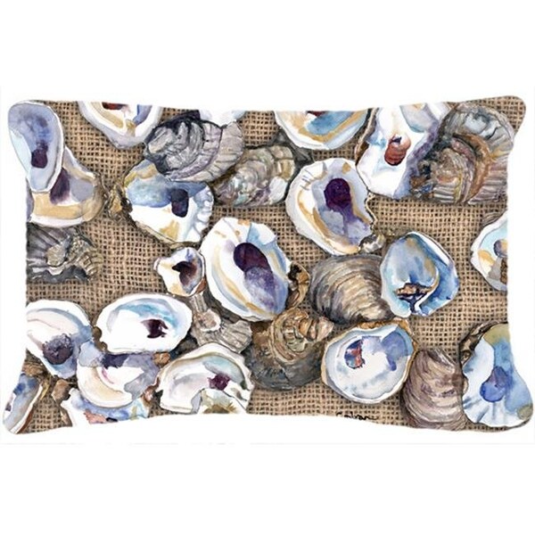 Carolines Treasures Carolines Treasures 8734PW1216 Oyster Indoor & Outdoor Fabric Decorative Pillow - 8734PW1216