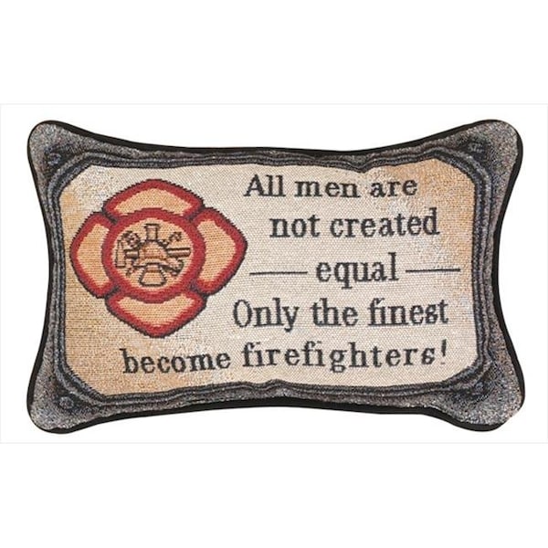 Manual Woodworkers & Weavers Manual Woodworkers and Weavers TWAFUP All Fired Up Tapestry Pillow Witty Saying Filled With Recycled Fibers 12.5 X 8.5 in. Poly Blend - TWAFUP