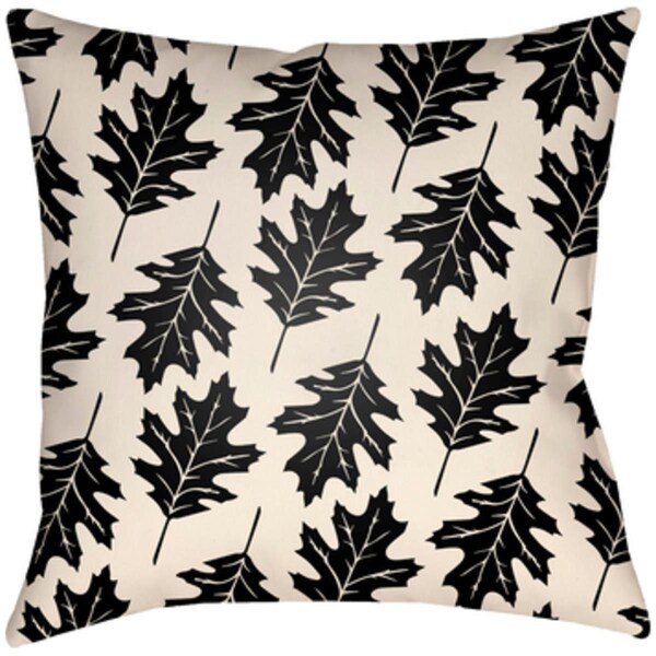 Artistic Weavers Lodge Cabin Autumn Poly Filled Pillow - Black & Beige - 22 x 22 in. - LGCB2077-2222